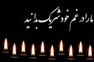 پیام تسلیت دهیاری و شورای اسلامی روستای سرکاج به نماینده محترم مردم نور و محمودآباد