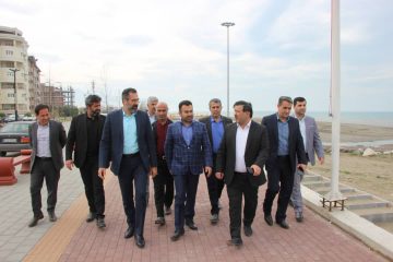 بازدید میدانی معاونت عمرانی استانداری مازندران در راستای اجرای برنامه های نوروزی شهرداری نور