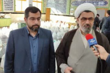 توزیع ۲۵۵ بسته معیشتی موقوفات در راستای طرح قرار دوازدهم در بهشهر