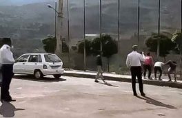 بشین پاشو دادن مأموران راهور به چند جوان در جاده چالوس! + فیلم