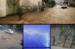 مازندران با تگرگ سفید شد/ رعد برجان جوان سوارکار/ رانش و طغیان