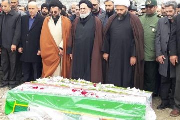 دو شهید گمنام در بخش چمستان شهرستان نور آرام گرفتند+تصاویر