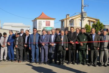 افتتاح طرح هادی خیابان اصلی روستای شهرک امام چمستان