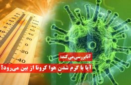 کرونا با گرم شدن هوا از بین می‌رود؟