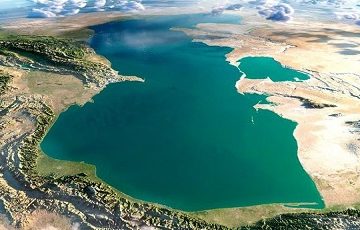 تراز سطح آب دریای خزر ۱۵ سانتیمتر کاهش یافت