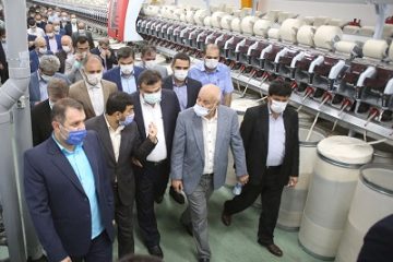 بهره‌برداری از طرح توسعه فرش ساوین مازندران با حضور سرپرست وزارت صمت
