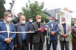 طرح هادی خیابان اصلی روستای تنه رز چمستان افتتاح شد