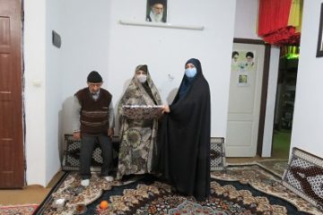 تکریم بسیج رسانه شهرستان نور از مادر شهید مدافع حرم «علی جمشیدی»