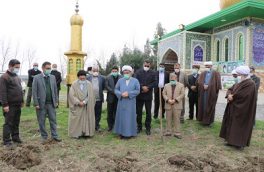 آغاز طرح درختکاری در بقاع متبرکه مازندران/ کاشت ۱۰۰۰ اصله نهال صنوبر در جویبار