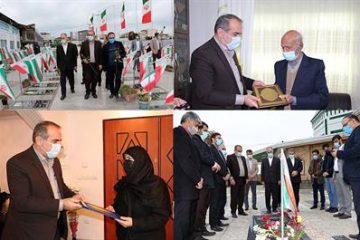دیدار هیات رییسه دانشگاه مازندران و اعضای بسیج کارمندان دانشگاه با خانواده شهدا