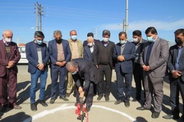 کلنگ پروژه اصلاح طرح هندسی ورودی شرقی شهر چمستان به زمین زده شد