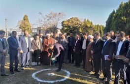 آیین کلنگ زنی سایت جدید همراه اول روستای بایع کلا شهرستان نکا
