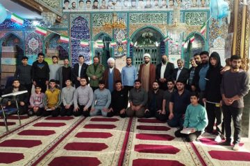 دیدار مسئولان شهرستان نور با دانش آموزان و دانشجویان در مراسم روحانی اعتکاف