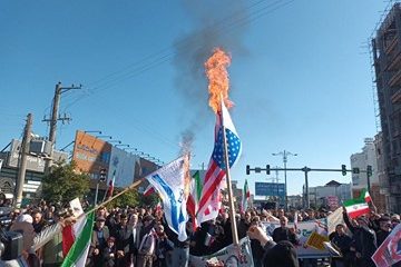 گزارش تصویری از راهپیمایی ۲۲ بهمن در شهر نور