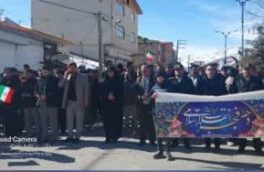 گزارش تصویری از راهپیمایی ۲۲ بهمن در بخش بلده