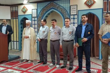 تجلیل از کارکنان جوان دارای بیش از سه فرزند در نیروگاه نکا