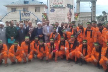 سیاه پوش شدن مازندران برای عزاداری محرم و صفر با اجرای طرح علمداران خدمت