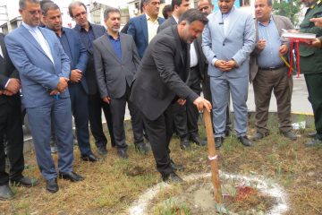 پروژه میدان امام خمینی (ره) شهر نور کلنگ زنی شد