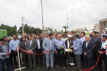 پروژه اصلاح هندسی و دور برگردان ورودی ایزدشهر افتتاح شد
