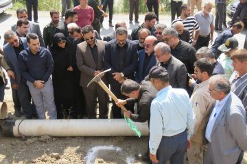 کلنگ گازرسانی به بلده پس از ۴۴ سال به زمین زده شد