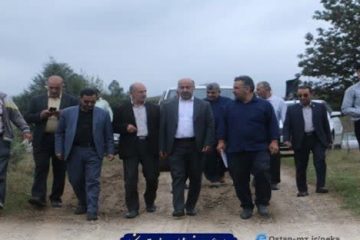 حضور سرپرست فرمانداری شهرستان نکا در گلزار شهدای لائی منطقه هزار‌جریب