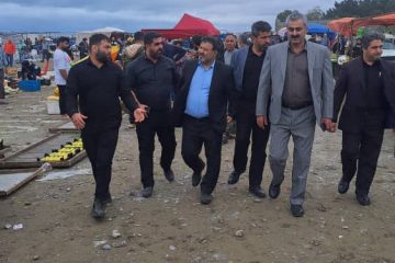 بازدید میدانی شهردار و رئیس شورای اسلامی شهر نور از چهارشنبه بازار 