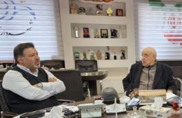 دیدار پروفسور پیروز مجتهدزاده با دکتر مهدی توکلی شهردار شهر نور