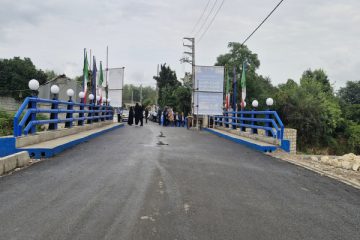 پل روستای علی‌آباد چمستان با اعتبار بالغ بر ۱۴۰ میلیارد ریال افتتاح شد