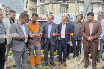 پروژه بازسازی میدان کارگر نور افتتاح شد