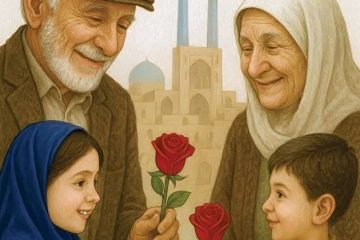 رز مهربانی در مازندران شکوفا شد؛ تکریم سالمندان با یک شاخه گل