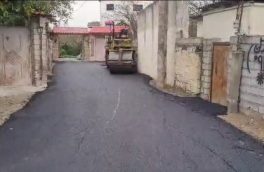 آسفالت ۳۰هزارمتر معابر شهری شهر بابکان آمل