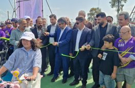 نخستین پیست دوچرخه‌سواری ساحلی مازندران در نور افتتاح شد