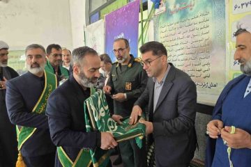 تجدید میثاق مسئولان نکا با آرمان‌های شهدا در گلزار شهدای میانگله